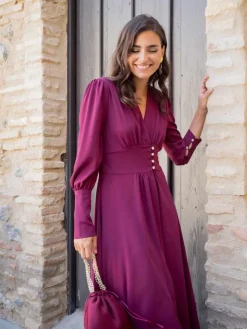 Vestidos Invitadas Boda De Día|Vestidos De Invitada Comunión-Mariquita Trasquilá VESTIDO DUNEA
