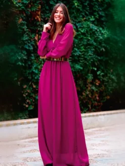 Vestidos De Graduación|Vestidos De Dama De Honor-Mariquita Trasquilá VESTIDO FIESTA LARGO A.L