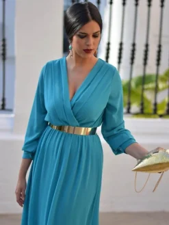 Vestidos De Graduación|Vestidos De Dama De Honor-Mariquita Trasquilá VESTIDO FIESTA LARGO A.L