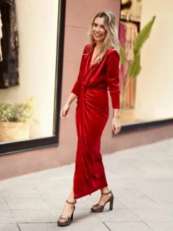 Invitadas -50 €|Vestidos Cortos De Fiesta-Mariquita Trasquilá VESTIDO JEUNE TERCIOPELO