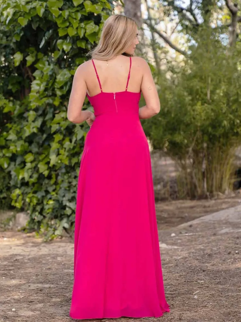 Vestidos De Graduación|Vestidos De Dama De Honor-Mariquita Trasquilá VESTIDO LARGO DAMA
