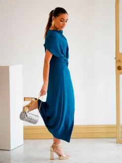 Invitadas -50 €|Vestidos Cortos De Fiesta-Mariquita Trasquilá VESTIDO MIDI ACINTURADO
