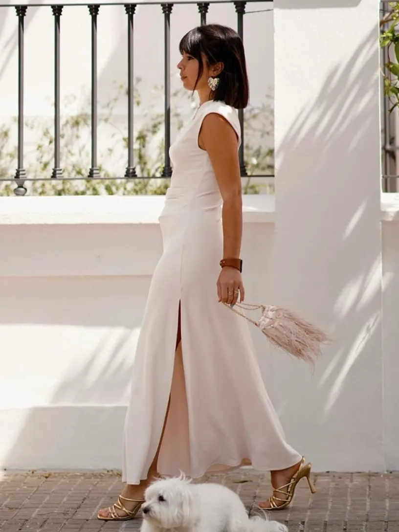 Vestidos Cortos De Fiesta-Mariquita Trasquilá VESTIDO MIDI CATALINA