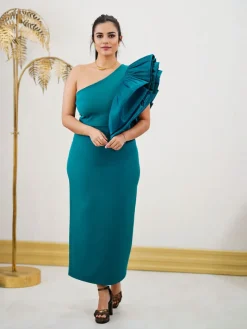 Vestidos Invitadas Boda De Día|Vestidos De Graduación-Mariquita Trasquilá VESTIDO MIDI ISIDORA VerdeBotella