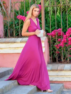 Vestidos De Graduación|Vestidos De Dama De Honor-Mariquita Trasquilá VESTIDO NUDO ADRIANA