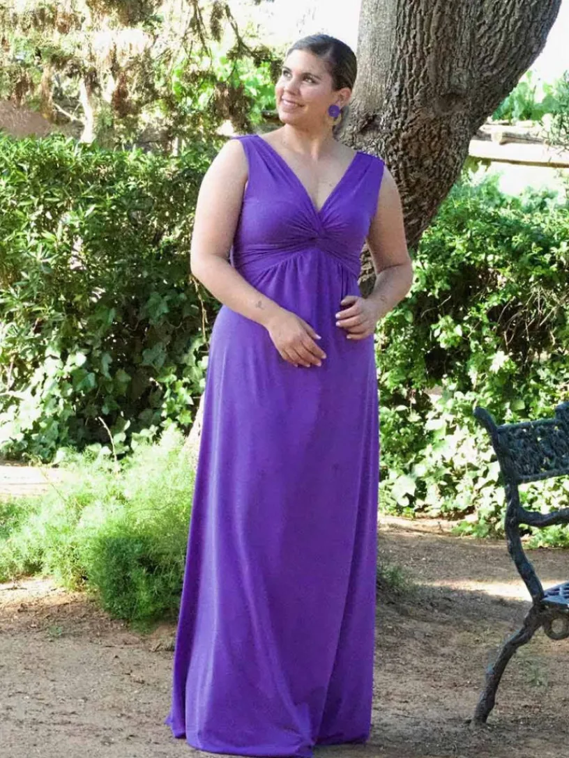Vestidos De Graduación|Vestidos De Dama De Honor-Mariquita Trasquilá VESTIDO NUDO ADRIANA