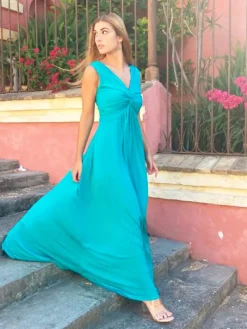 Vestidos De Graduación|Vestidos De Dama De Honor-Mariquita Trasquilá VESTIDO NUDO ADRIANA