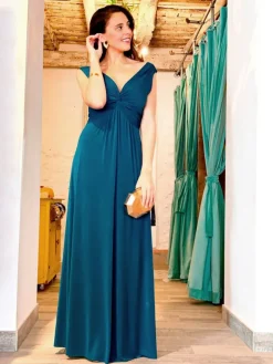 Vestidos De Graduación|Vestidos De Dama De Honor-Mariquita Trasquilá VESTIDO NUDO ADRIANA