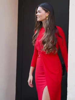 Vestidos De Mujer|Invitadas -50 €-Mariquita Trasquilá VESTIDO NUDO CINTURA