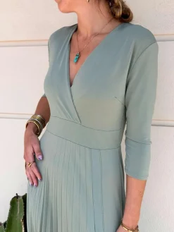 Vestidos De Mujer|Invitadas -50 €-Mariquita Trasquilá VESTIDO PASTEL PLISADO RIO