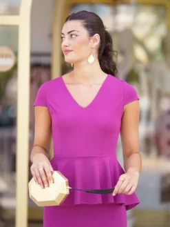 Invitadas -50 €-Mariquita Trasquilá VESTIDO PEPLUM SARA SUMMER