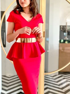 Invitadas -50 €-Mariquita Trasquilá VESTIDO PEPLUM SARA SUMMER