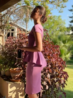 Invitadas -50 €-Mariquita Trasquilá VESTIDO PEPLUM SARA SUMMER