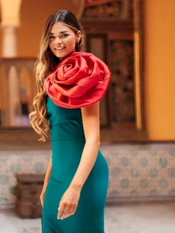 Vestido De Puesta De Largo|Nvitadas Boda De Noche-Mariquita Trasquilá VESTIDO SIENA ROSAL Verdepato