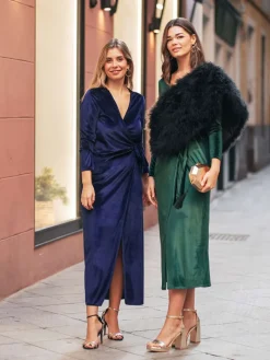 Invitadas -50 €|Vestidos Cortos De Fiesta-Mariquita Trasquilá VESTIDO TERCIOPELO GALA